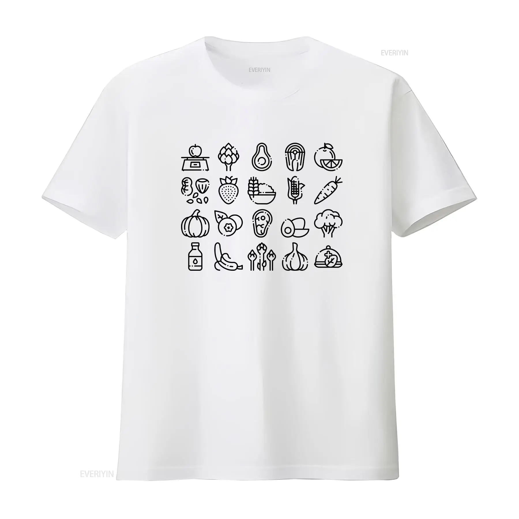 Wellness Health Nutrition - Camiseta de Alimentos Saudáveis para Dietistas