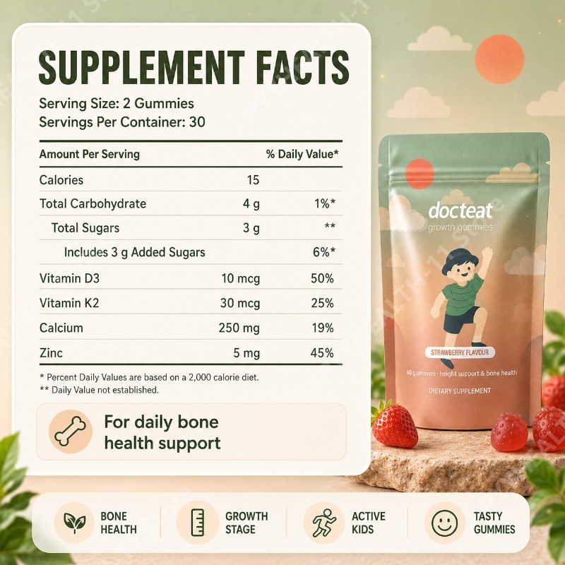 Gomas de Cálcio para Crianças  - Wellness Health Nutrition avaliação e preço