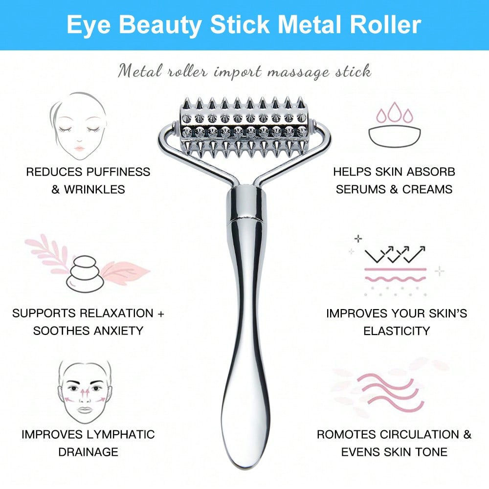 Rolo de massagem facial de aço - Reflexology Foot Roller avaliação e preço