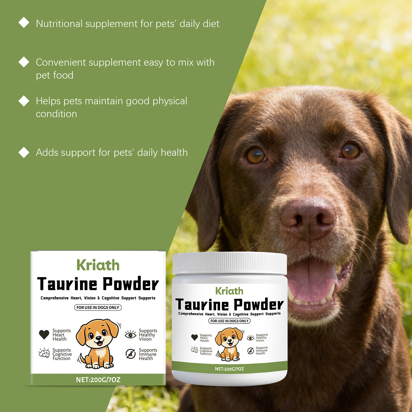 Pó de Taurina para Cães Fácil  - Wellness Health Nutrition avaliação e preço